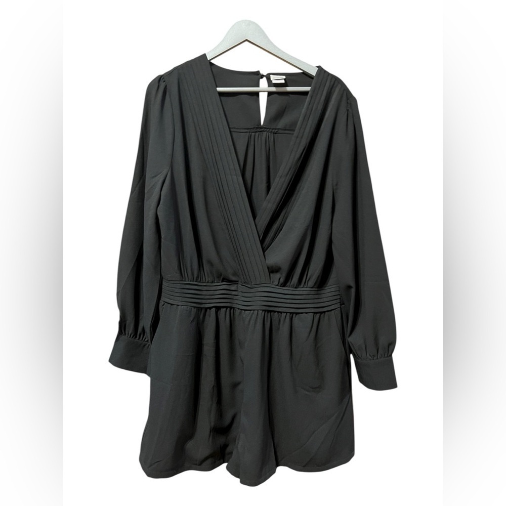 Evouges Black Long Sleeve Romper – 2XL - Picture 3 of 8